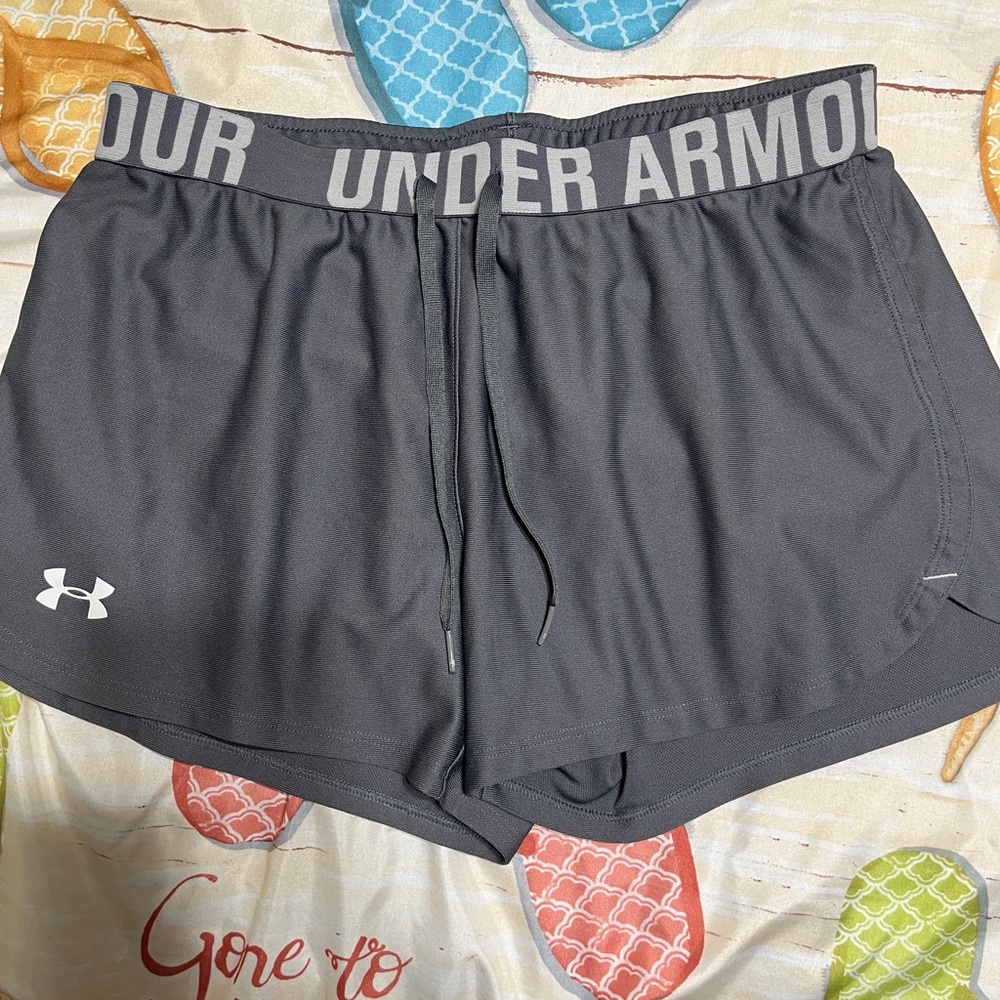 Under Armour Women's Athletic Shorts in Dark Gray